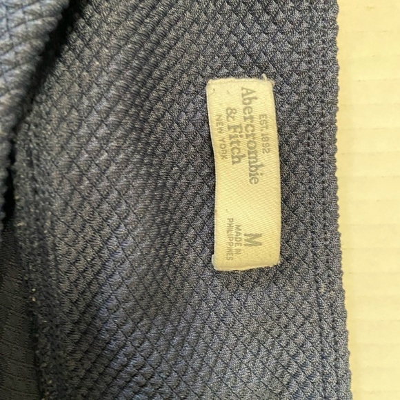 Abercrombie & Fitch blue waffle weave pants medium but running small - Picture 3 of 4